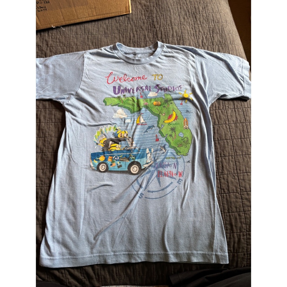 Universal Studios‎ Florida Minions T Shirt Welcome To Tourist Souvenir Small